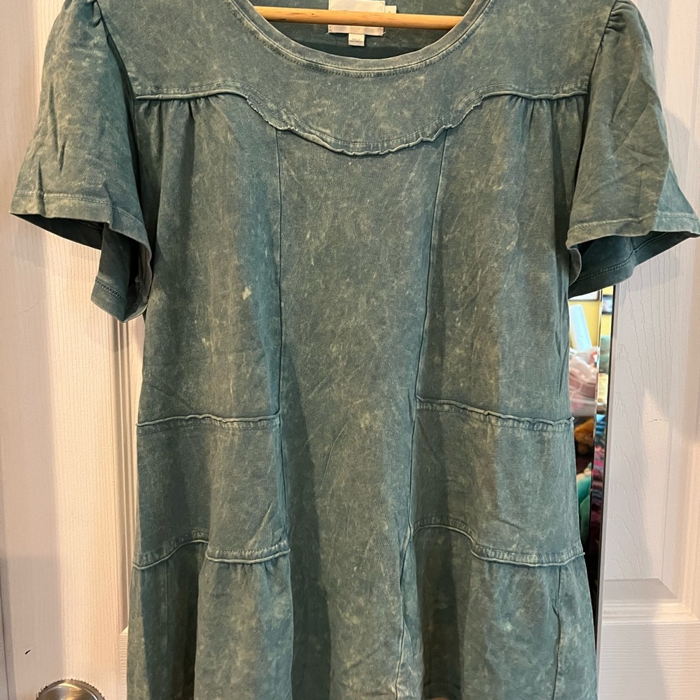 Anthropologie Deletta Structured Short Sleeve Tee